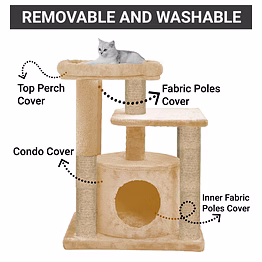 27 furrlovers hanging ball condo cat tree