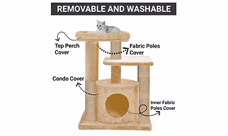 27 Furrlovers Hanging Ball Condo Cat Tree