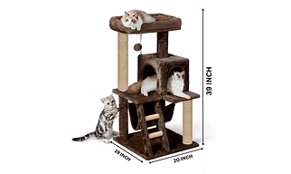 85 Furrlovers Plush Fabric Kitten Cat Tree