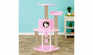 49 Furrlovers Plush Fur Fabric Kitten Cat Tree