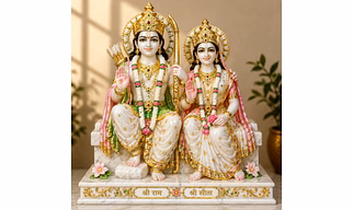 Ram & Sita Marble God Statues