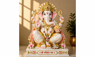 Ganesh Ji Marble God Statues