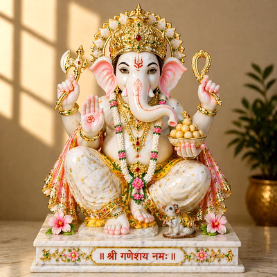 ganesh ji marble god statues