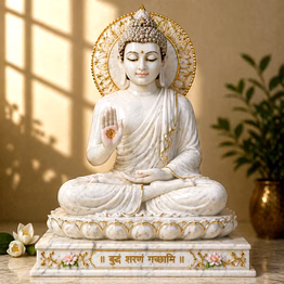 buddha marble god statues