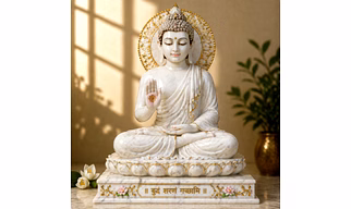 Buddha Marble God Statues