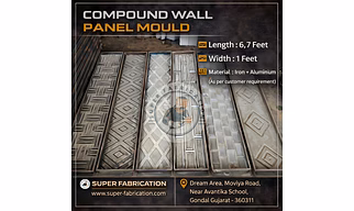 Compound wall panel mould (aluminium)
