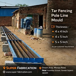 fencing pole line mould (prestress)