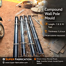 compound wall pole mould (iron)