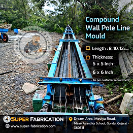 compound wall pole line mould (prestress)