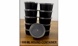 ROUND INJUCTION MOLDING CONATINER WITH LID