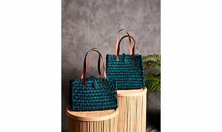 Handwoven Sabai Grass Handbag