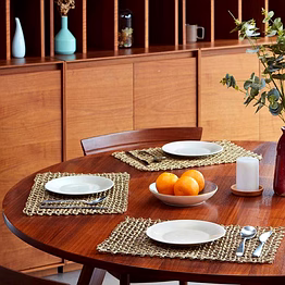 handwoven sabai grass tablemat