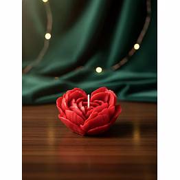 luxury rose flower soy wax scented candle – handmade romantic decorative aroma candle for home décor & gifting