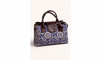 Heritage Printed Cotton Organizer Handbag