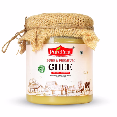 purecent ghee - pure & premium - desi ghee desi swaad.