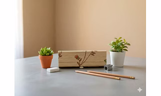 Bamboo Pencil Box
