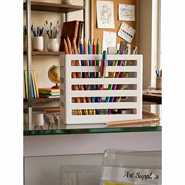 wooden pencil holder