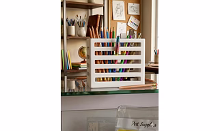 Wooden pencil holder