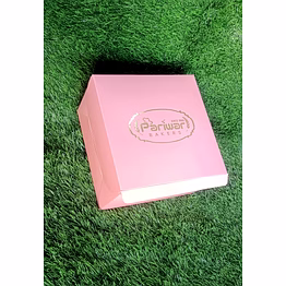 cake box with foil stamp