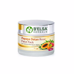 Organic Rose Papaya D-Tan Face Pack-To Control Premature Aging