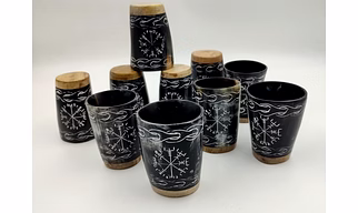Viking Horn Shot Cups & Glass