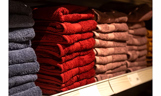 Towels and bathrobe