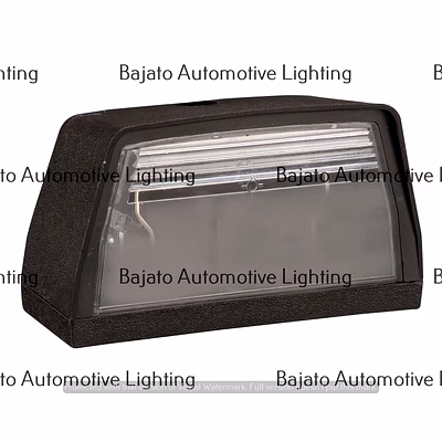 compact universal licence lamp with bulb from bajato