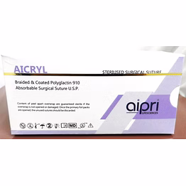 ap2347da/180n ap2347da/180n - polyglactin 910 violet usp 1, 180cm 1/2c round body 50mm / taper cutting 40mm da needle