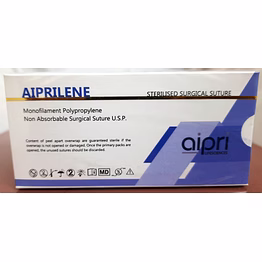 ap843 - polypropylene blue usp 1, 70cm 1/2c round body 40mm needle