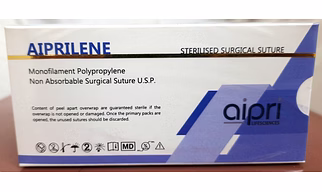AP843 - Polypropylene Blue USP 1, 70cm 1/2C Round Body 40mm Needle
