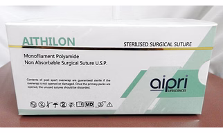 AP3328- Nylon Black USP 3-0, 70cm, 3/8 C Reverse Cutting 26 mm Needle