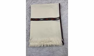 Men Wool Blend Kullu Border Shawl 50W X 100L