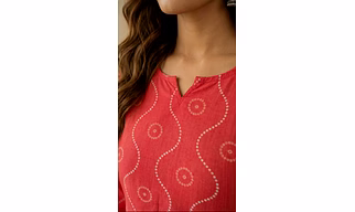 100% Pure Cotton Peplum Style kurti