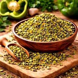 green capsicum flakes