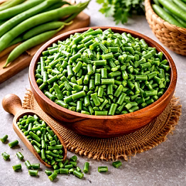french beans cut
