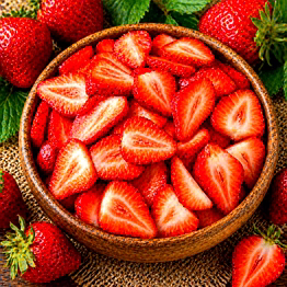 strawberry slices