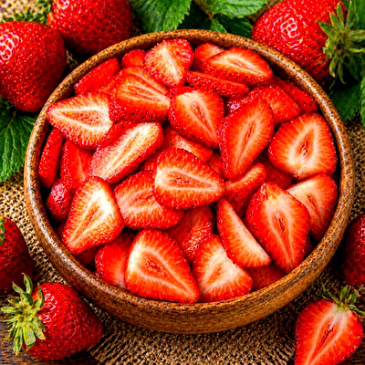 strawberry slices