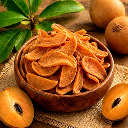 sapota (chikoo) slices