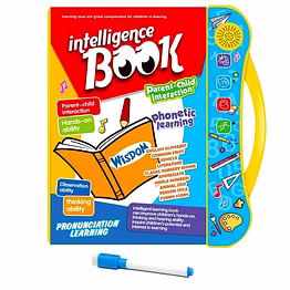 interactive sound book for kids with marker (ages 2–7) learn alphabets, numbers, shapes & phonics educational talking book with music & touch features multicolor learning toy for toddlers