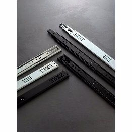 drawer slide, telescopic channel, soft close drawer slide