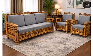 Wooden Sofa Set