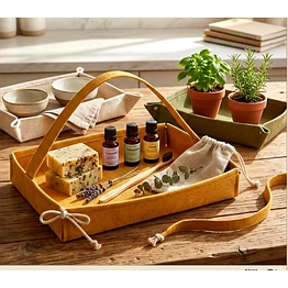 jute foldable tray