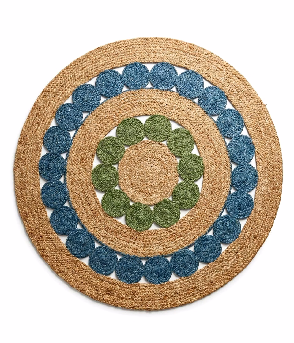 ocean whirl(jute rugs 05)