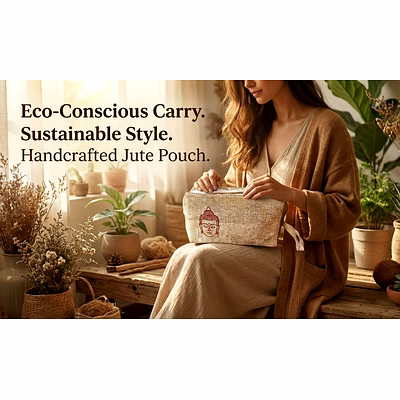 buddha pouch(jute pouch002)