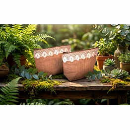 natural jute boat pouch(jute pouch006)
