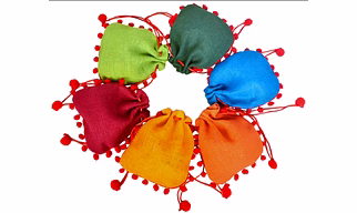 pom pom pouch(jute pouch008)