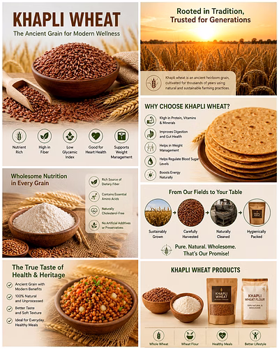 Premium Khapli Wheat (Emmer Wheat) – Bulk Supply | Organic Ancient Grain Supplier from India-2