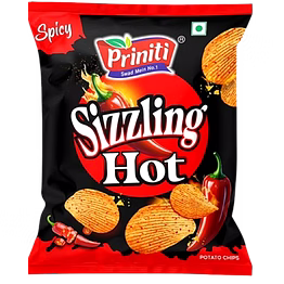 potato chips sizzling hot