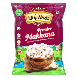 export quality of makhana with 5 suta+ handpicked quality, packed in 100g and 200g pouches