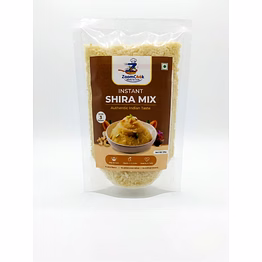 zoomcook instant shira mix 120g | ready-to-cook sweet rava halwa | traditional maharashtrian dessert | easy & quick recipe